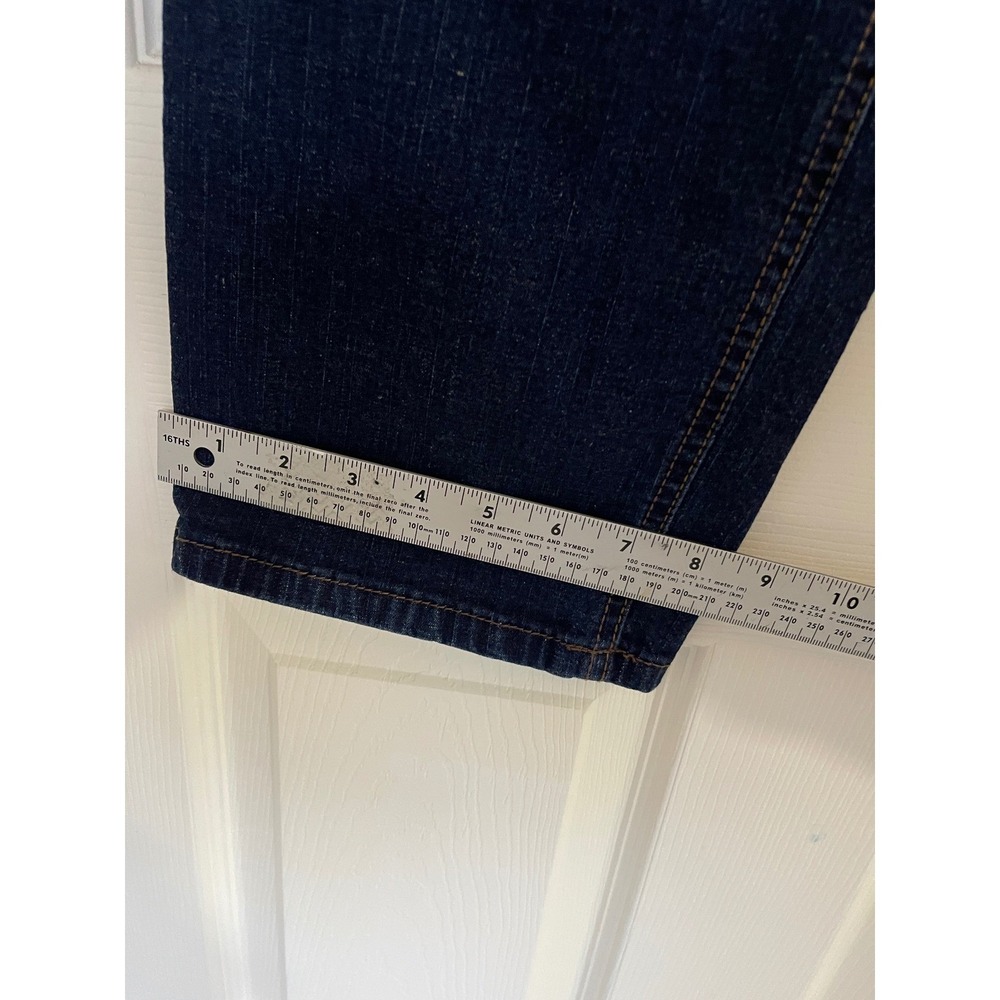 Charter Club Jeans Women 34 Blue Straight Leg Mid Rise Classic Denim Stretch - Picture 5 of 13
